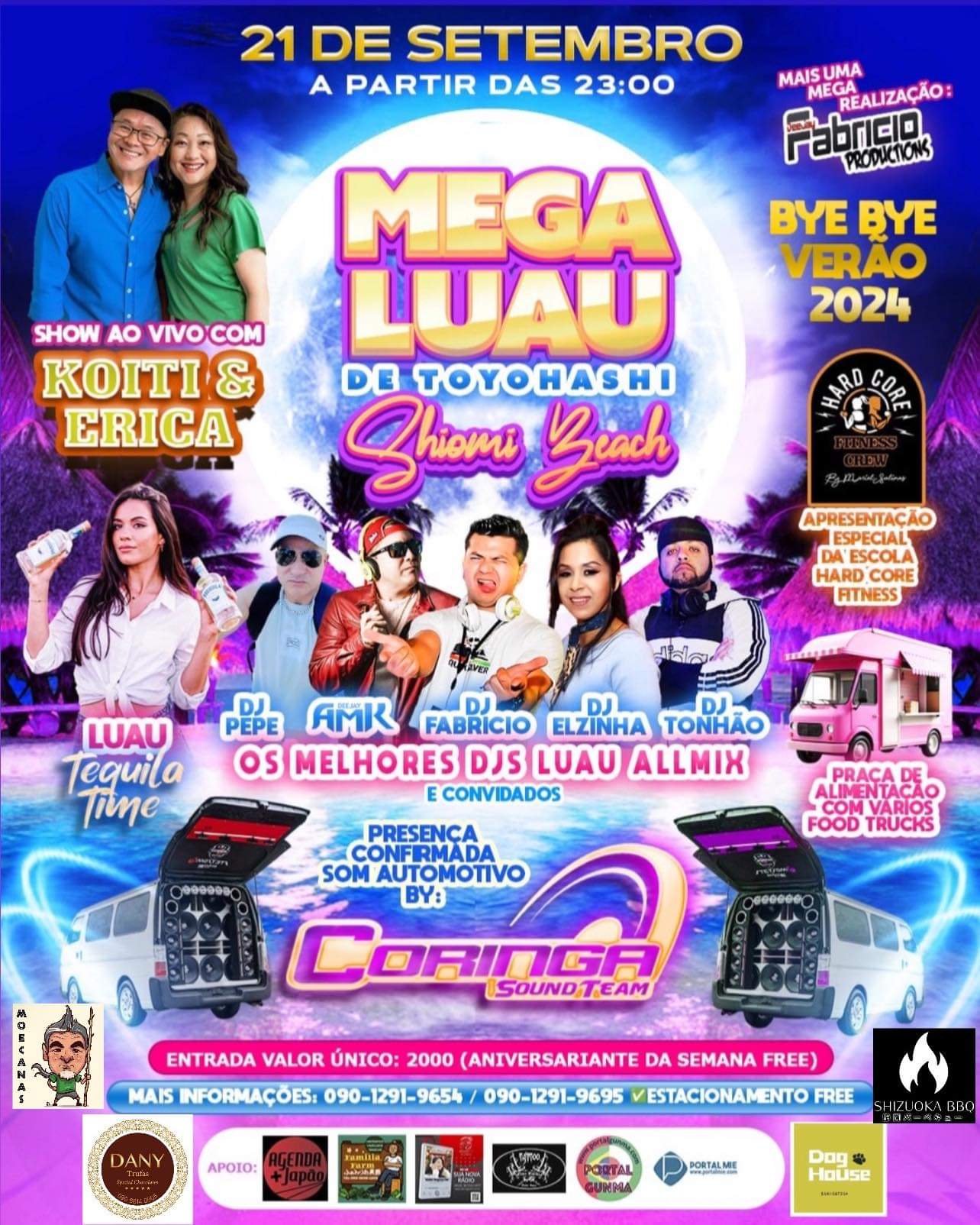 Mega Luau de Toyohashi dia 21 de Setembro